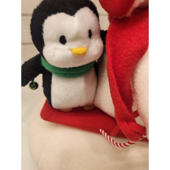 Hallmark 2007 Jingle Pals Snowman Sleigh Ride Musical Animated Sled Penguin Dog. - Picture 4 of 11